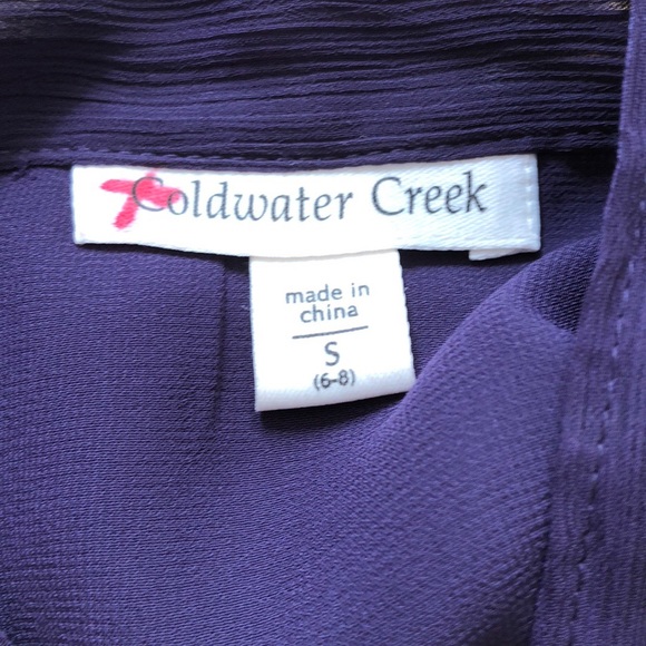 NWT Coldwater Creek long sleeve blouse top - Picture 6 of 8